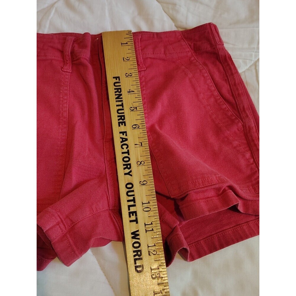 Pistola Red High-Waisted Utility Cargo Shorts Women’s Size 27 - Picture 7 of 11